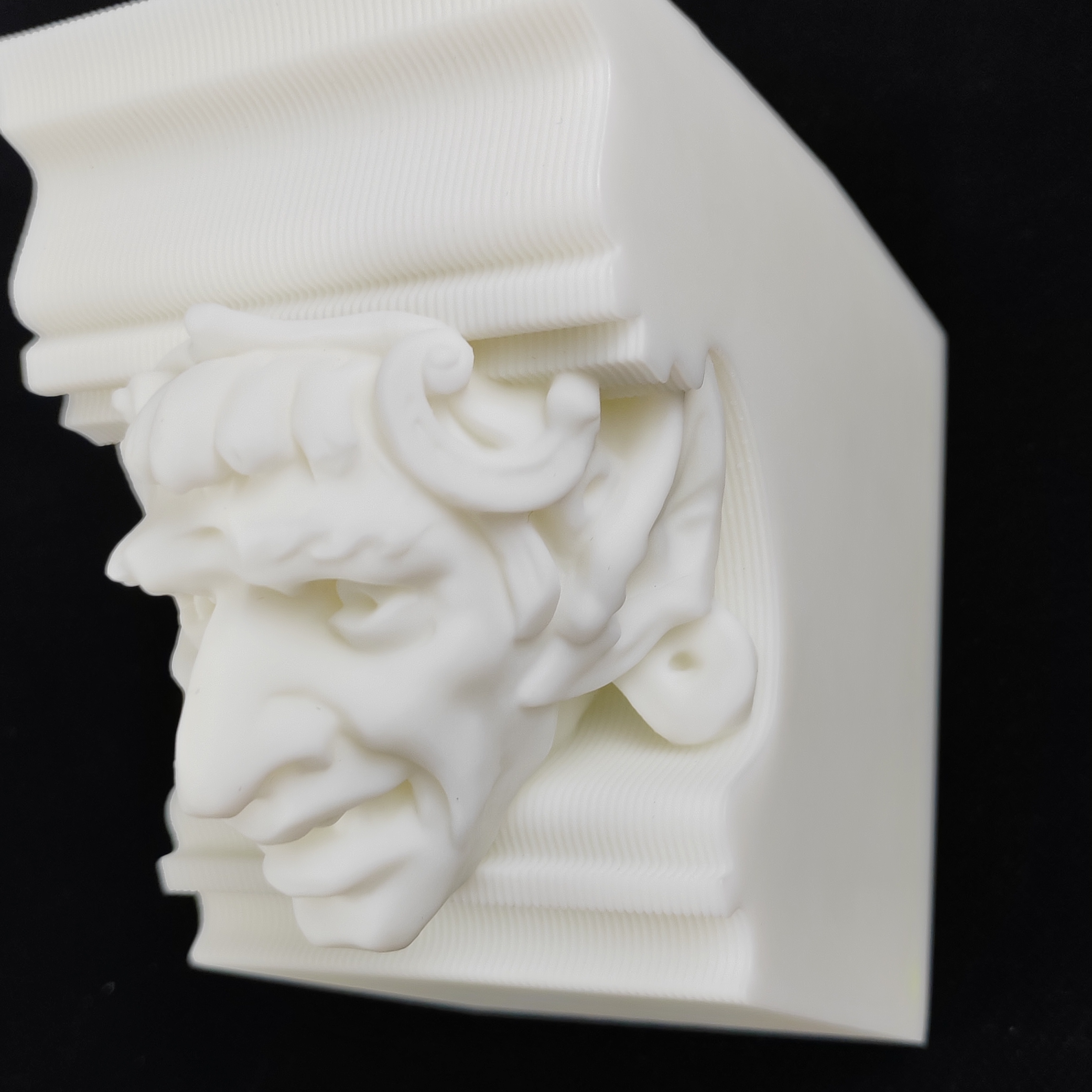 Servicio de impresión 3D de prototipo rápido SLA/FDM/SLS de estatua de resina blanca personalizada de altas ventas